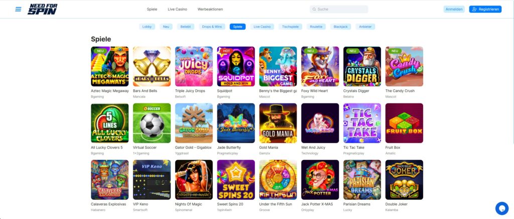 need for spin casino spiele