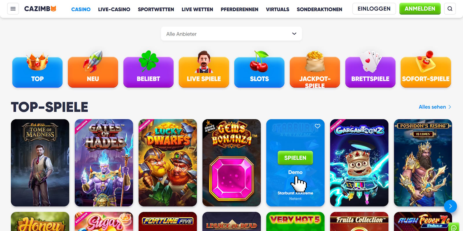 Online Casinos ohne Registrierung - Spielen ohne Anmeldung 33