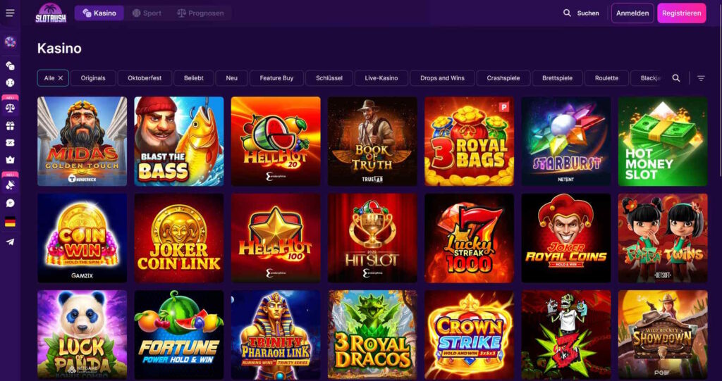 Slotrush Spiele